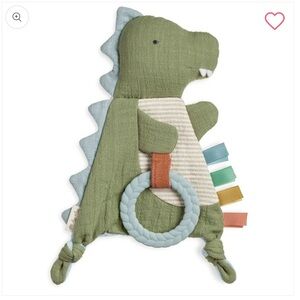 Bitzy Crinkle Sensory Crinkle Toy With Teether